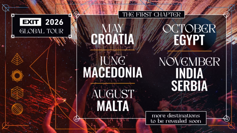 Slika za članak EXIT узвраћа ударац (Империји): 2026. се спрема на туру око света!